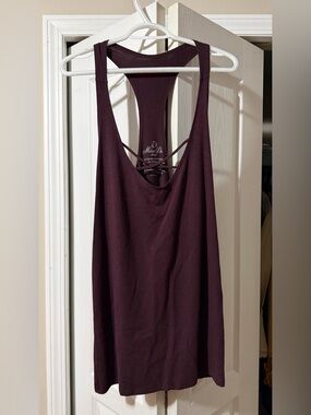 Maha Devi Racerback Tank Top in Aubergine/Plum XL